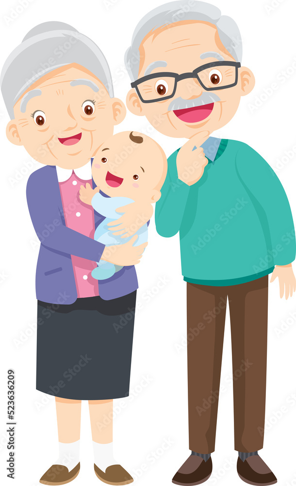 Grandparents,elderly people,grandfather and grandmother, characters in various activities Grandparents,elderly people,grandfather and grandmother, characters in various activities
