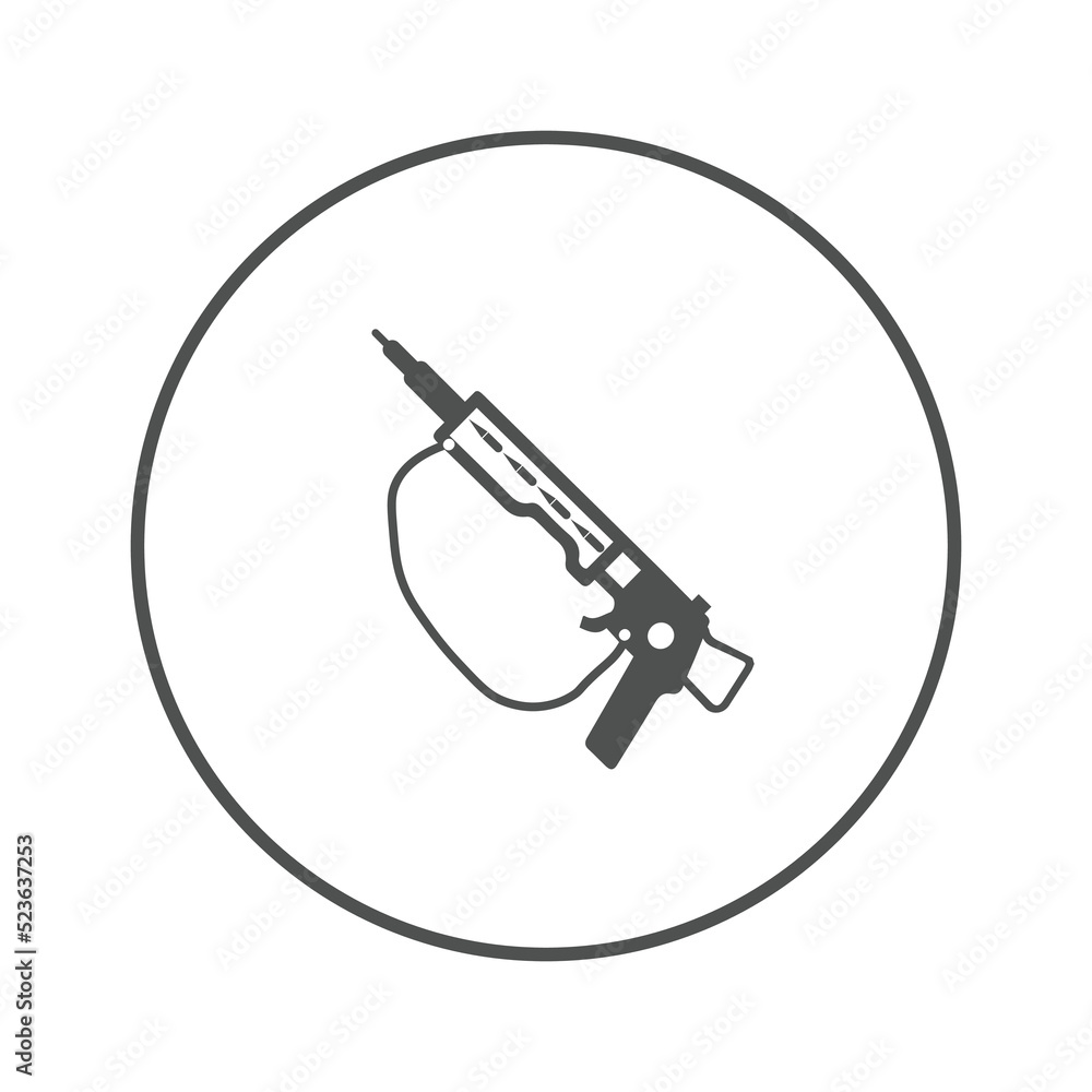 Military shooting war guns icon | Circle version icon | Military shooting war guns icon | Circle version icon |