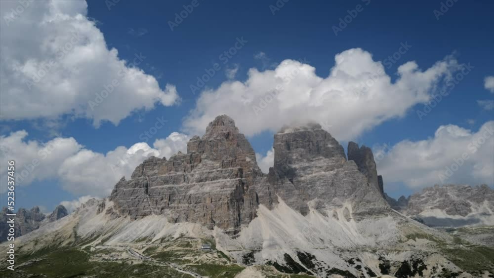 Panoramic view on the Dolomites mountains Panoramic view on the Dolomites mountains