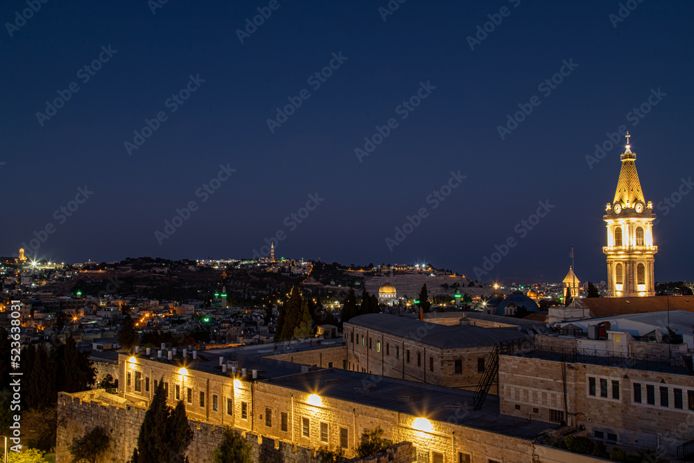 Jerusalem view at night