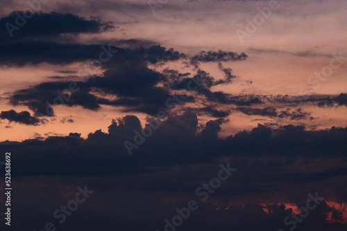 sky with clouds sunset red © fiore26