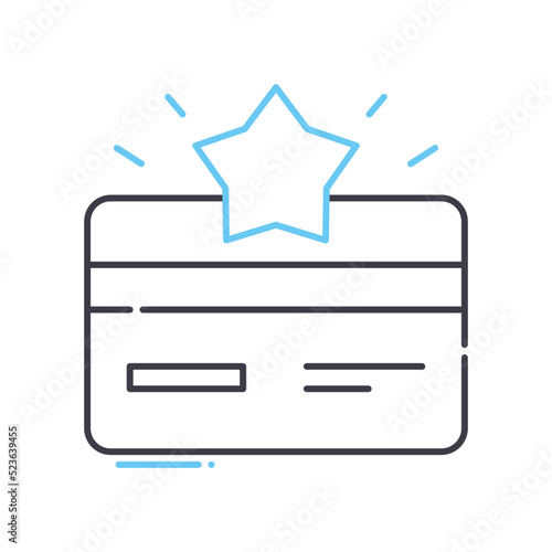 business incentive line icon, outline symbol, vector illustration, concept sign
