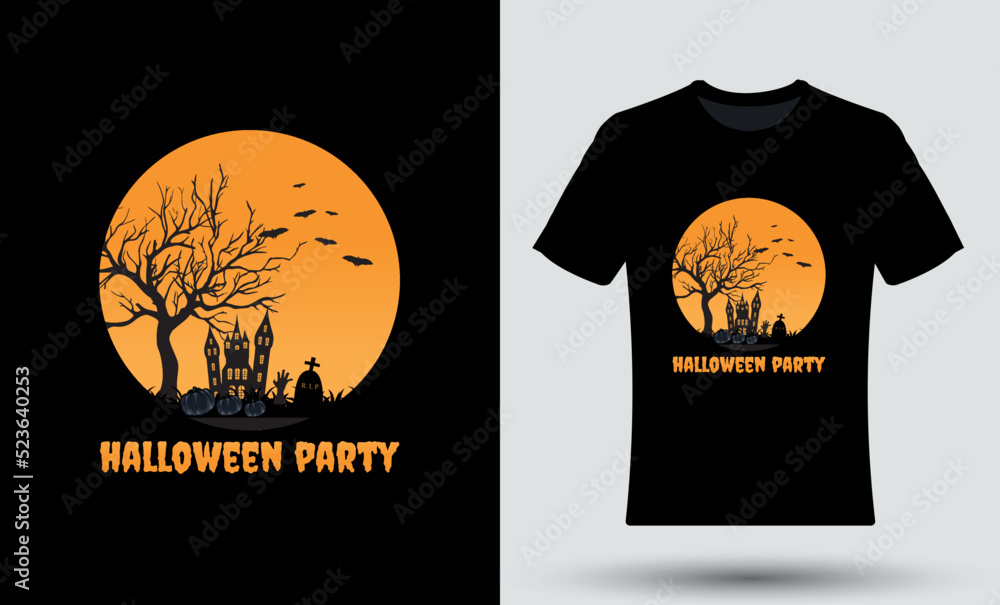 Halloween Horror ready tshirt design