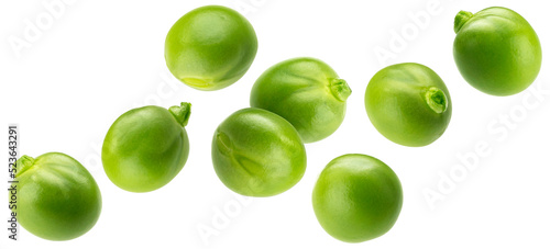 Wallpaper Mural Green peas isolated on white background Torontodigital.ca