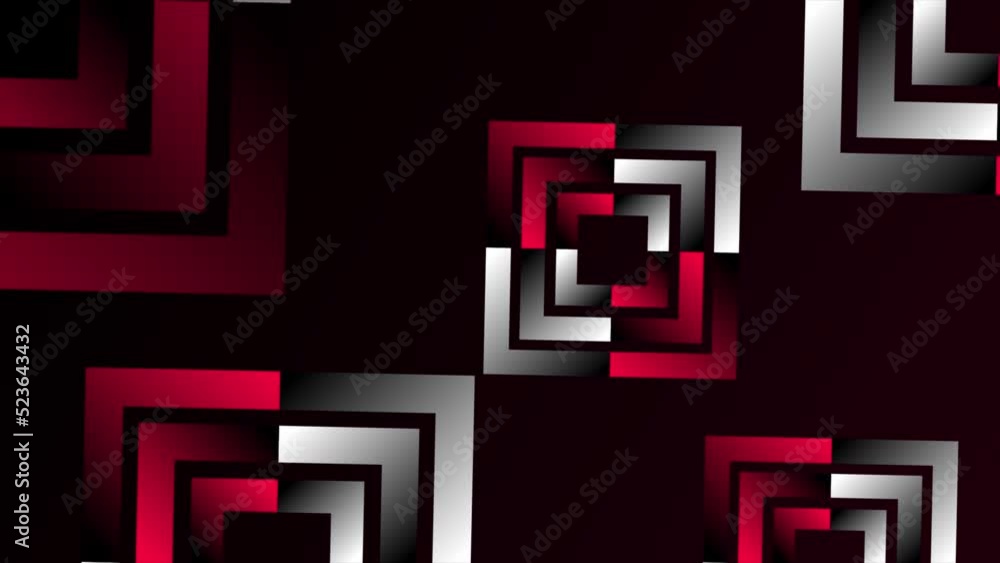 Animated Magenta red and white gradient rotating square element background Animated Magenta red and white gradient rotating square element background
