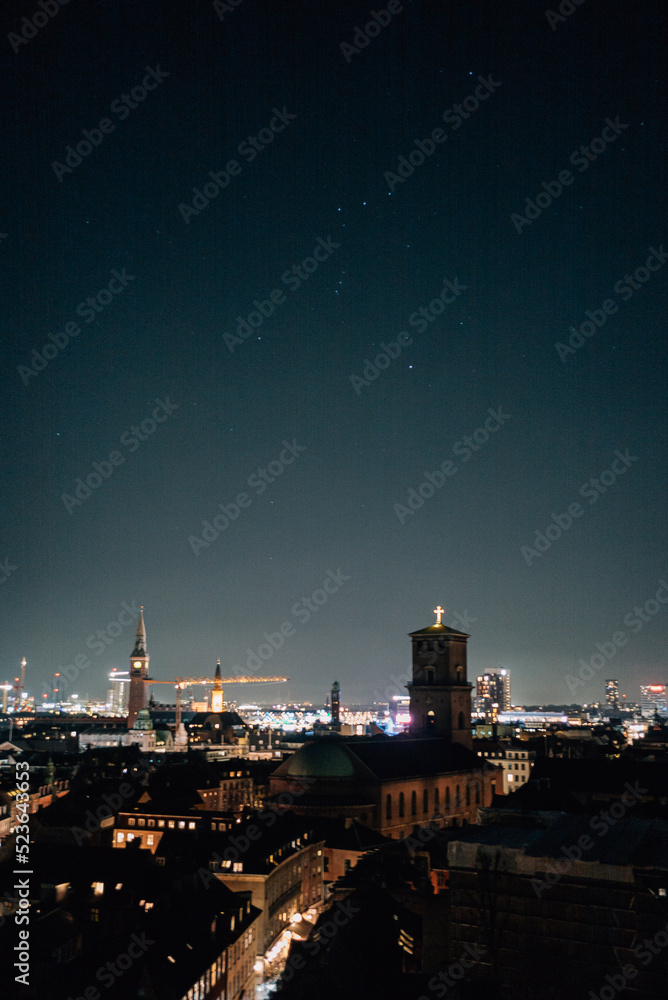 Fototapeta premium Kopenhagen bei Nacht
