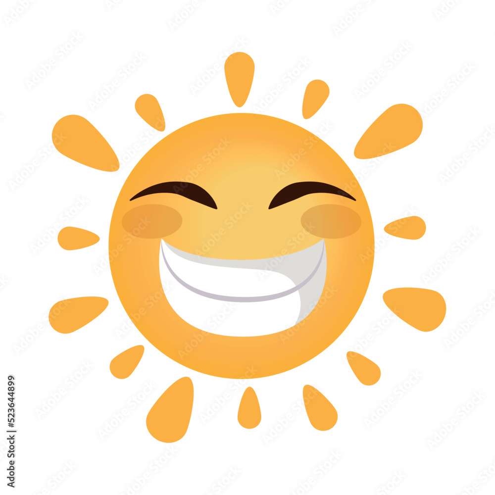 sun emoji smiling
