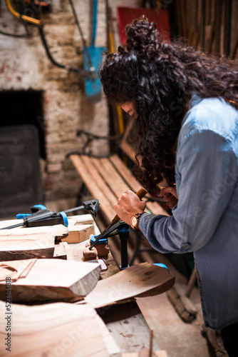 person working at home