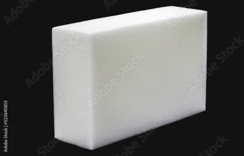 Premium Photo  Polyester foam block used in building construction  packaging filling or upholstery isolated black background copyspace