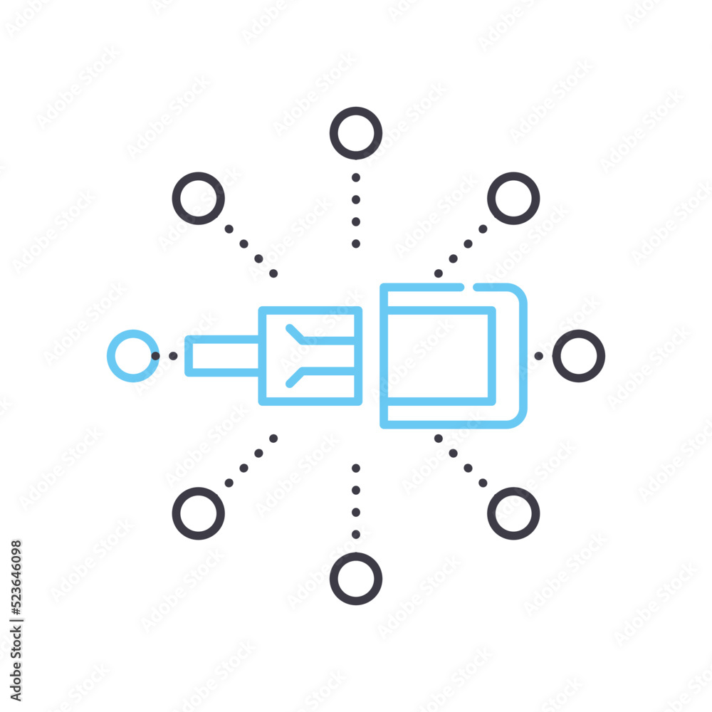 cloud analysis line icon, outline symbol, vector illustration, concept sign cloud analysis line icon, outline symbol, vector illustration, concept sign