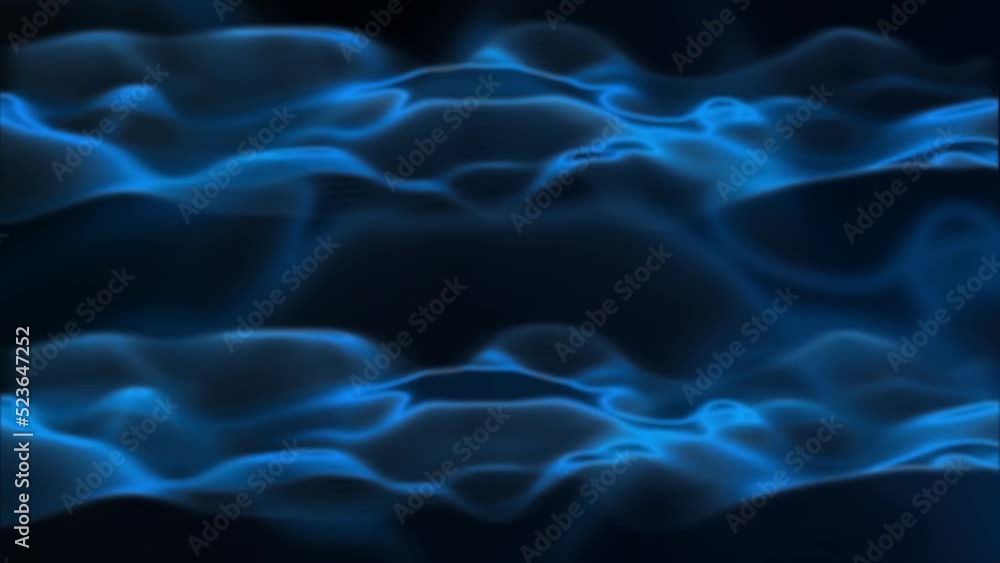 Animated blue color glossy wavy pattern background Animated blue color glossy wavy pattern background