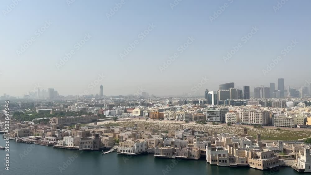 Aerial view on the Dubai skyline Aerial view on the Dubai skyline