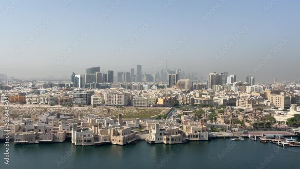 Aerial view on the Dubai skyline