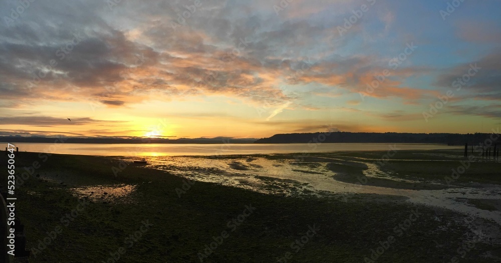 Sunset on Vashon Island, Washington, USA 