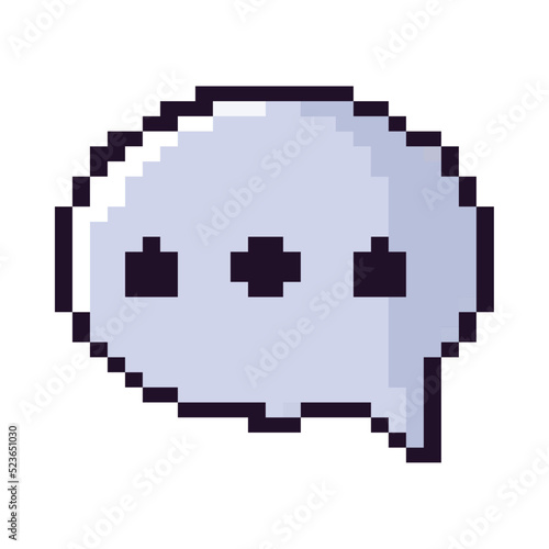 speech bubble pixel art