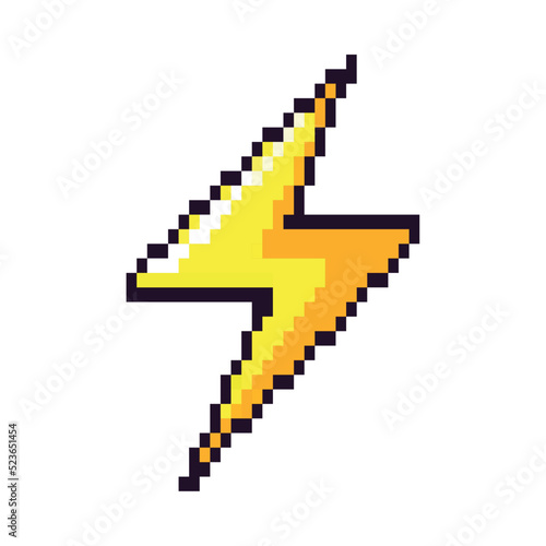 lightning pixel art