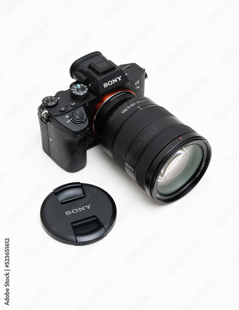 Fürth, Germany - 1214 018: Sony Alpha 7III, Mark 3 or A7III mirrorless  interchangeable lens camera body