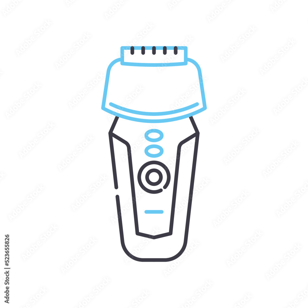 electric aprom line icon, outline symbol, vector illustration, concept sign electric aprom line icon, outline symbol, vector illustration, concept sign