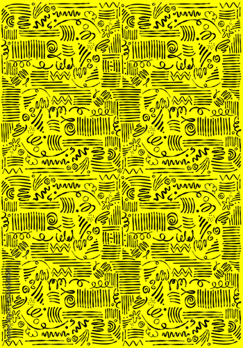 Fondo basado en trazos con tinta. Lineas divertidas, fondo para diseños creativos.