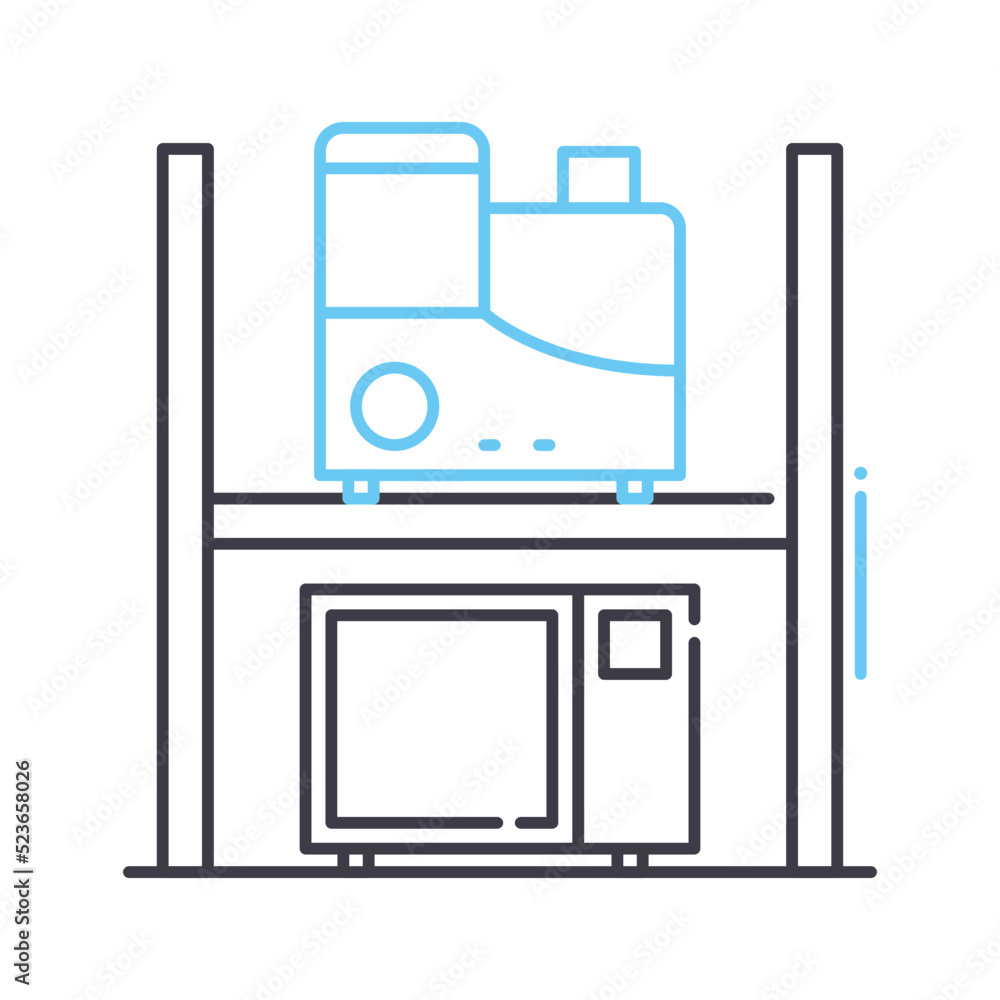 electronics line icon, outline symbol, vector illustration, concept sign electronics line icon, outline symbol, vector illustration, concept sign