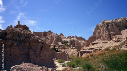 travel destination, national park and landscapes of Badlands