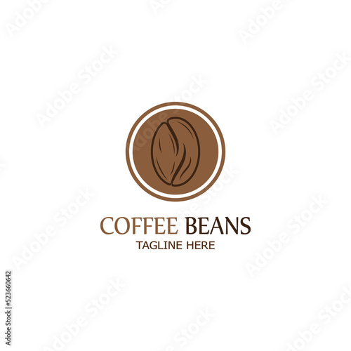 coffee bean icon vector