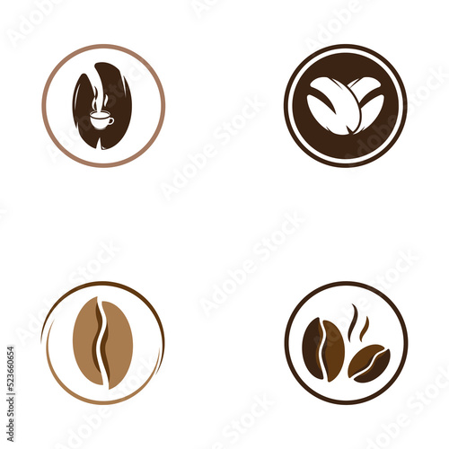 coffee bean icon vector