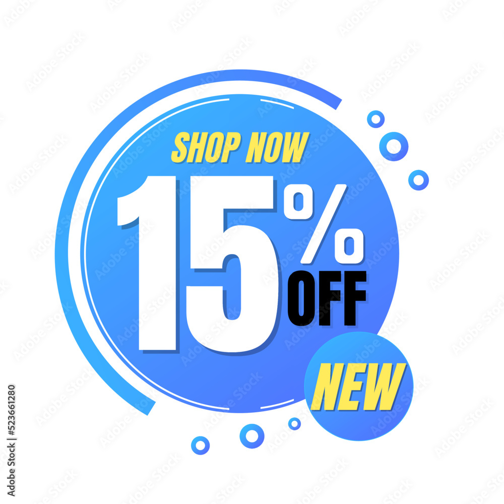 15% off, shop now, super discount with abstract blue and yellow sale design, vector illustration.percent offer, Fifteen 15% off, shop now, super discount with abstract blue and yellow sale design, vector illustration.percent offer, Fifteen