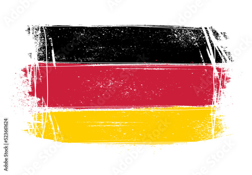 Germany flag vector brush painted
