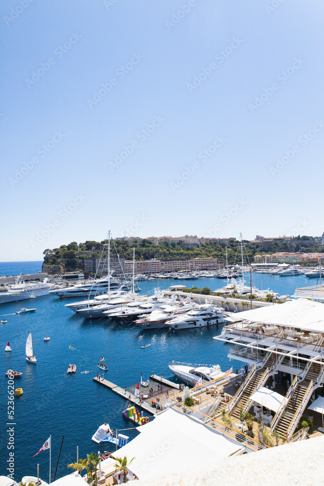 Boats in Harbor in Monaco