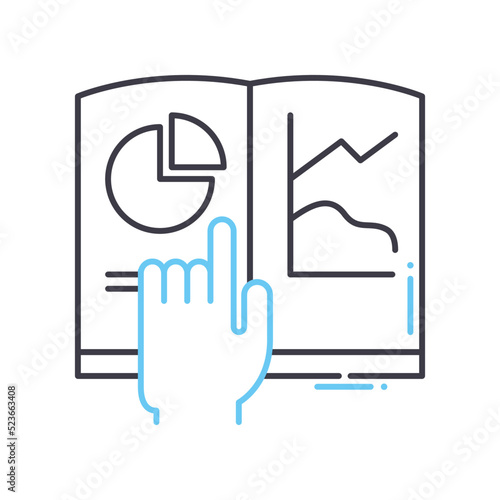explain line icon, outline symbol, vector illustration, concept sign