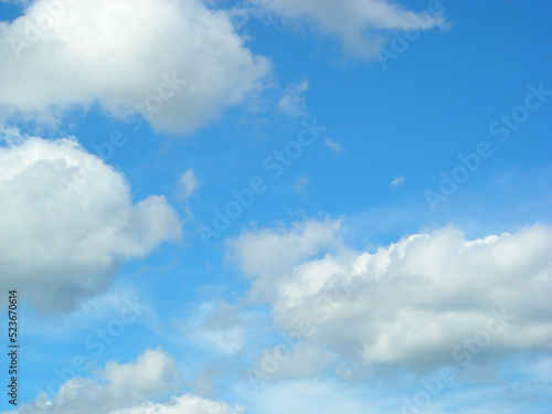 Blue Sky with White Clouds