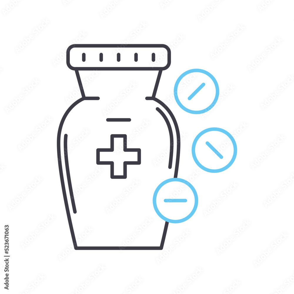 first aid kit line icon, outline symbol, vector illustration, concept sign first aid kit line icon, outline symbol, vector illustration, concept sign