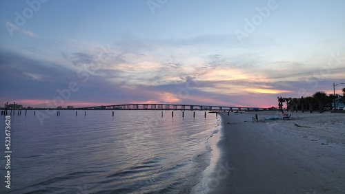 pier at sunset