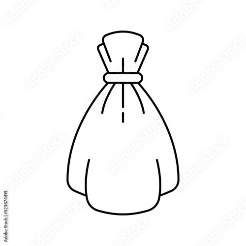 Sack icon design. Money bag symbol. vector illustration