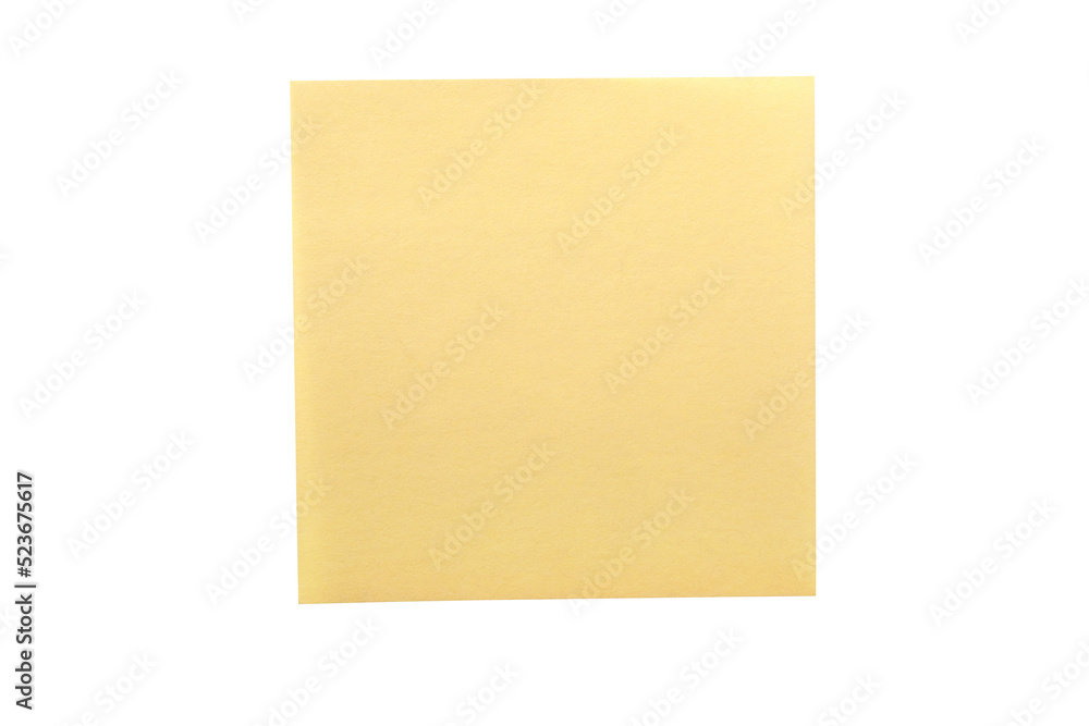 One square yellow sticky post it note flat isolated transparent background photo PNG file One square yellow sticky post it note flat isolated transparent background photo PNG file