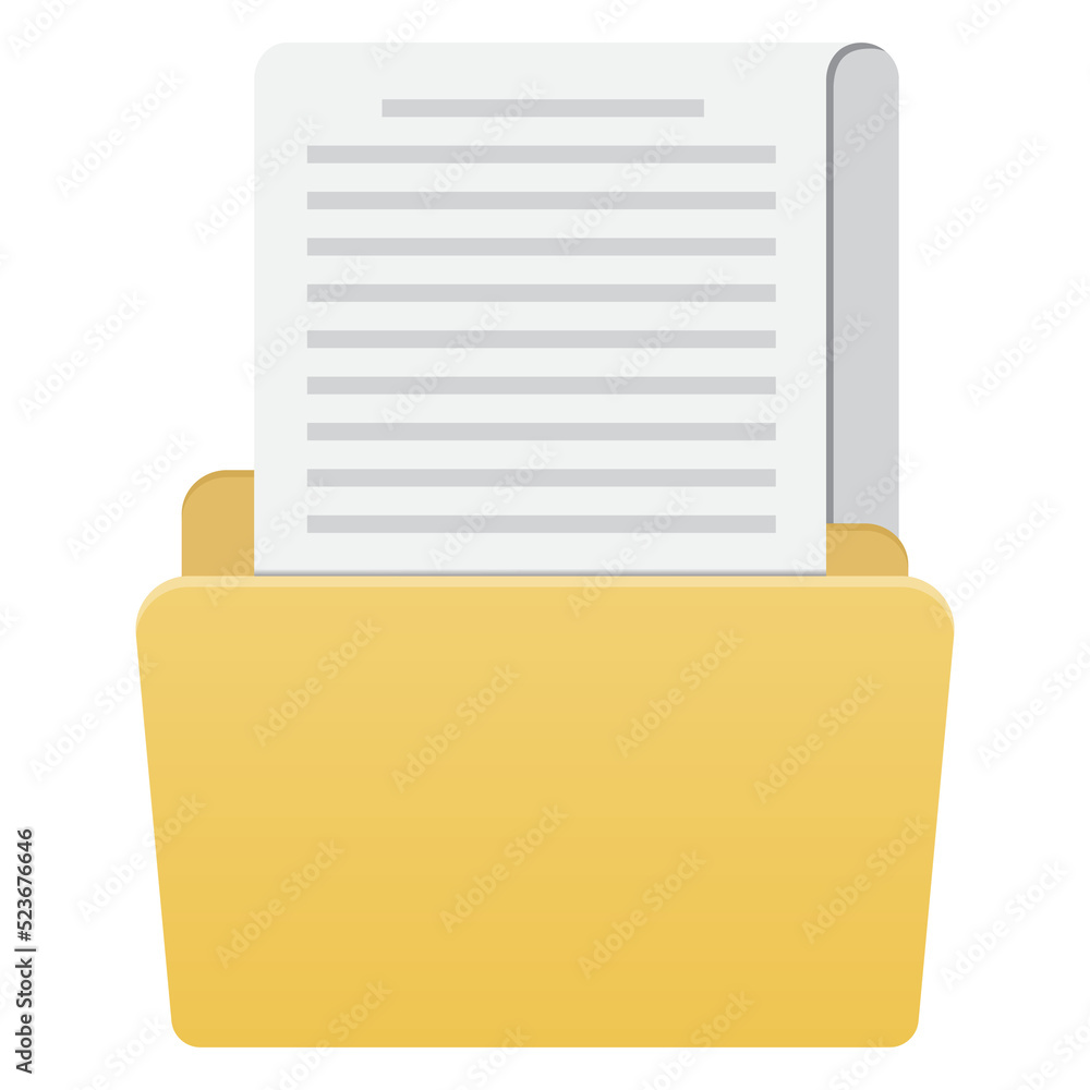Folder icon. Flat design graphic illustration. Folder icon. Flat design graphic illustration.