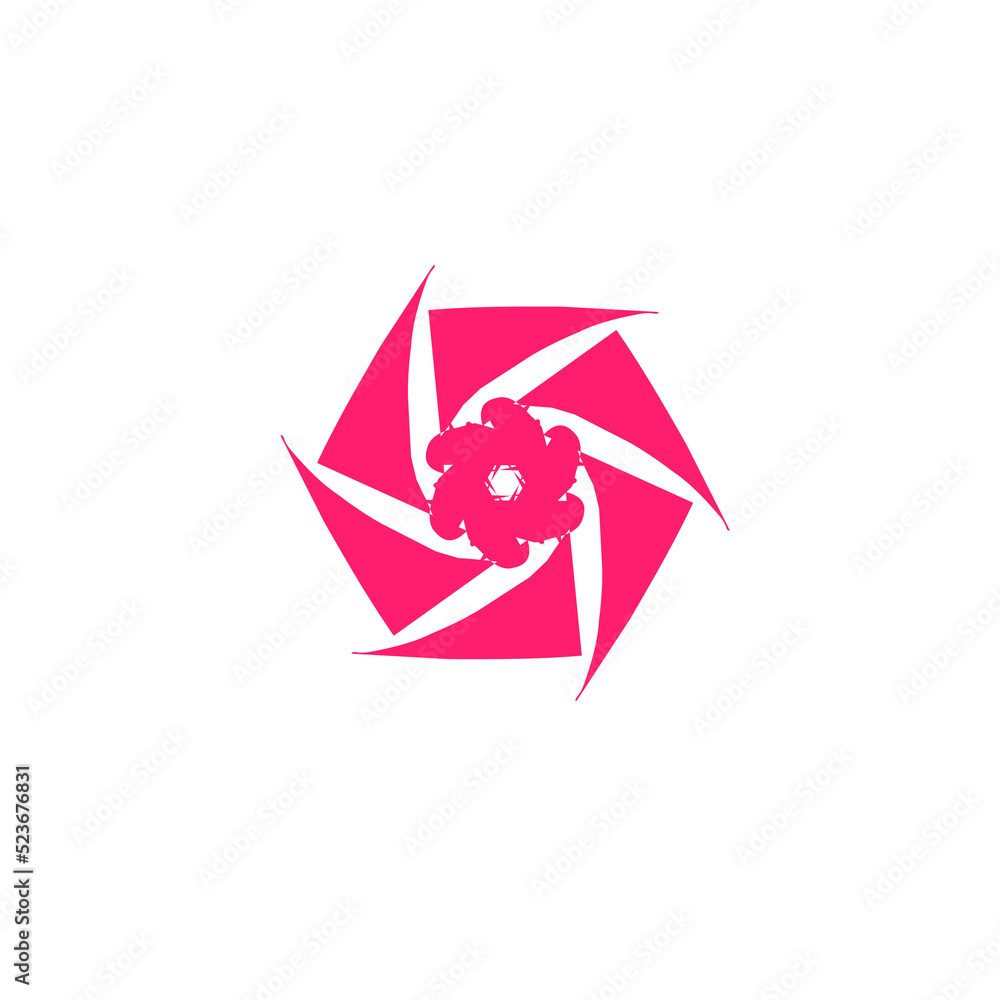 Obraz premium abstract flower logo