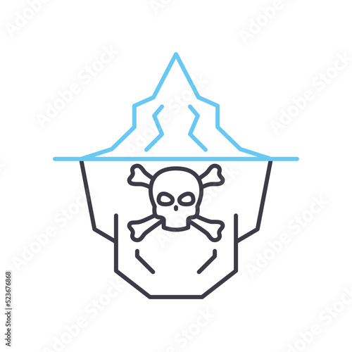 deep wee line icon, outline symbol, vector illustration, concept sign