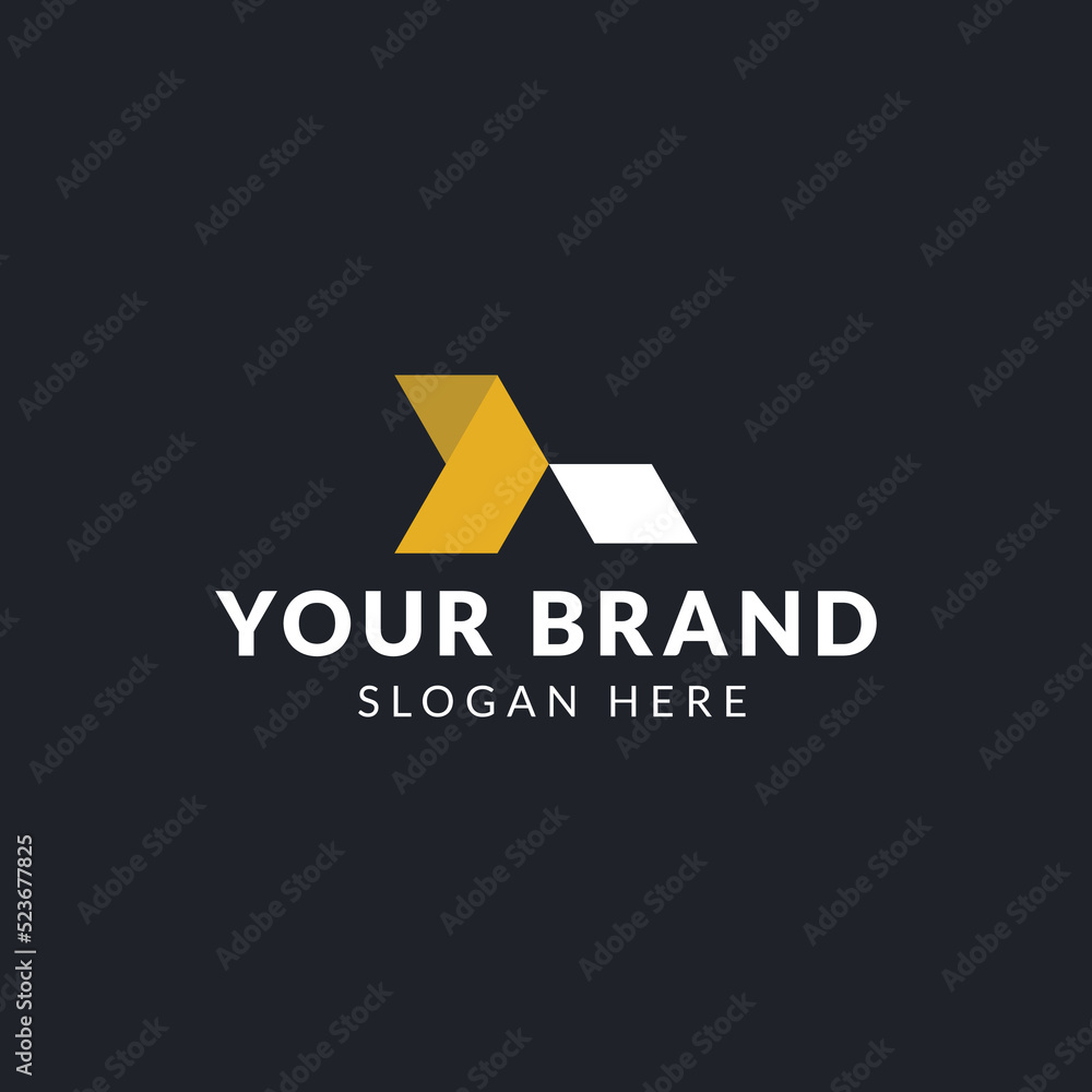 Flat design H logo template collection Flat design H logo template collection