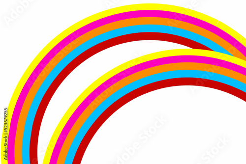 simple colourful rainbow with white background for wallpaper ads 