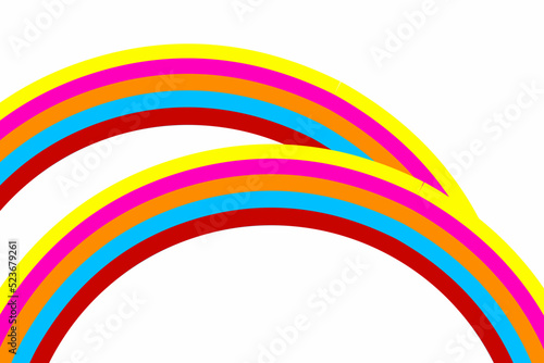 simple colourful rainbow with white background for wallpaper ads 
