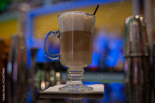 glass of ice cold drink