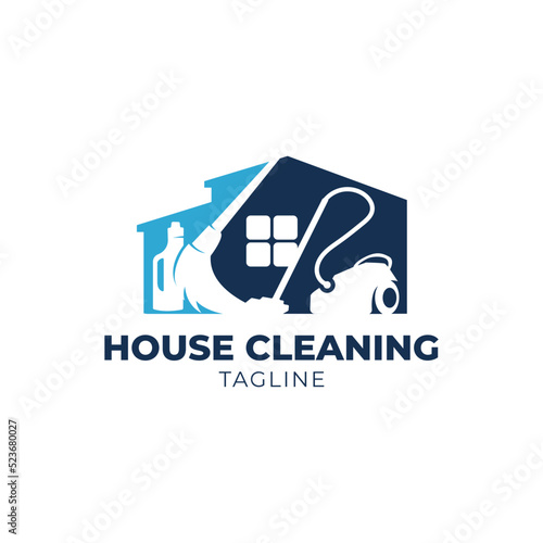 Home Cleaning logo, suitable for real estate cleaning services