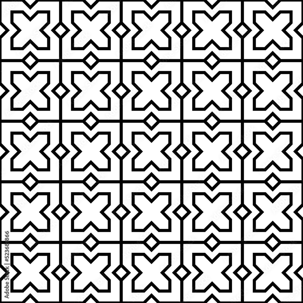 Vector seamless with geometric Arabic pattern Vector seamless with geometric Arabic pattern