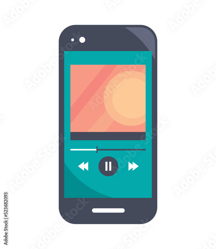 smartphone podcast screen icon