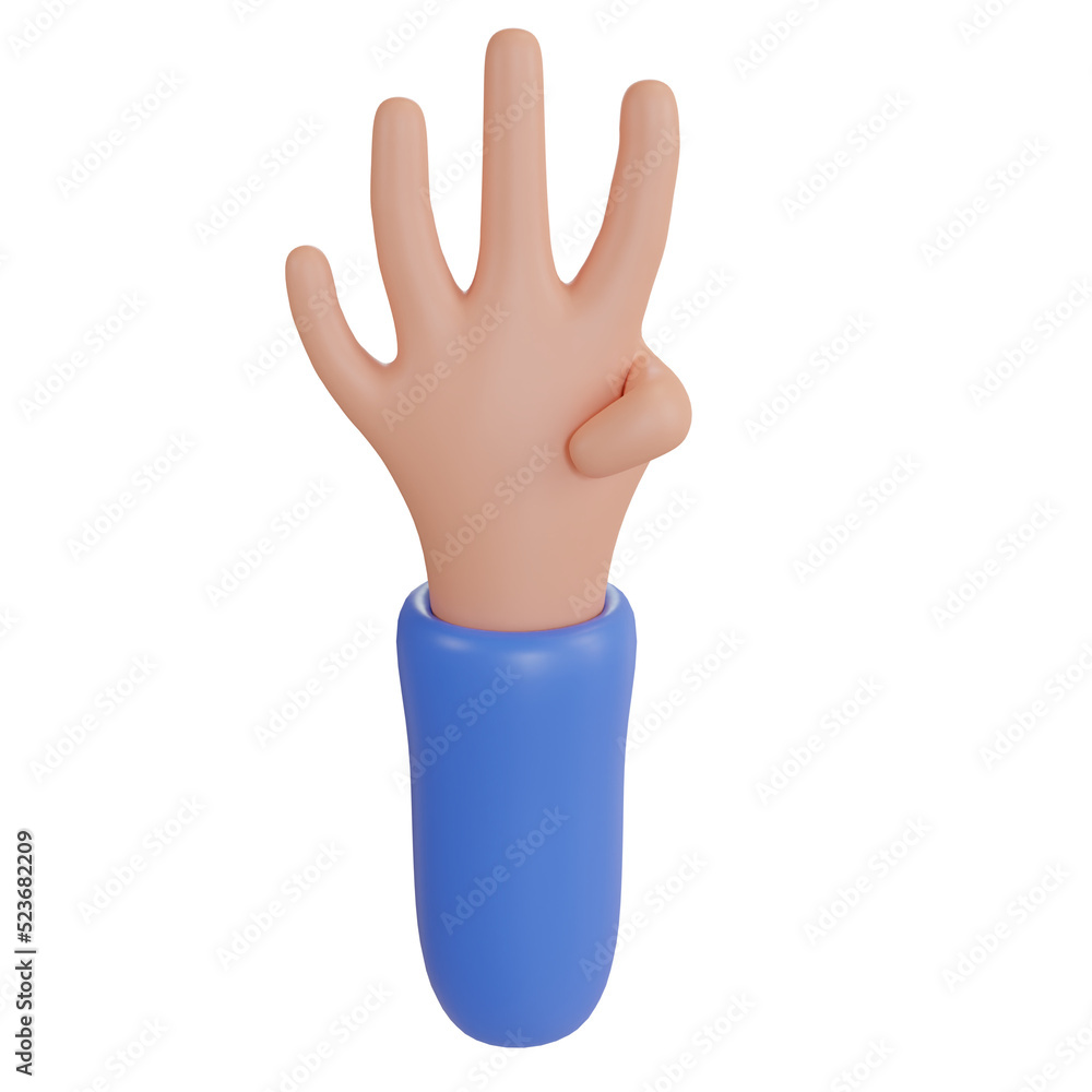 3d hand gesture icon illustration rendering 3d hand gesture icon illustration rendering