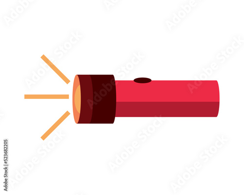flashlight icon isolated