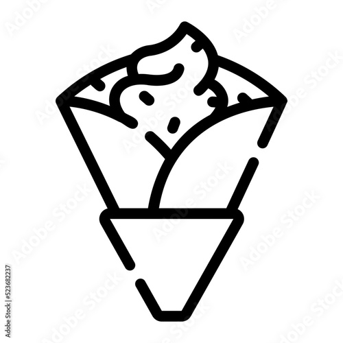 crepe line icon