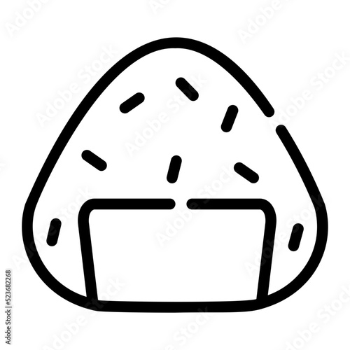 onigiri line icon